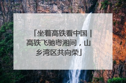 坐着高铁看中国｜高铁飞驰粤湘间，山乡湾区共向荣
