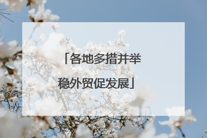 各地多措并举稳外贸促发展