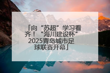 向“苏超”学习看齐！“海川建设杯”2025青岛城市足球联赛开幕