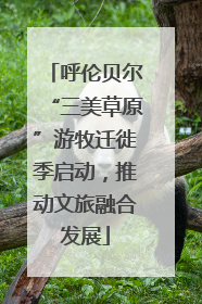 呼伦贝尔“三美草原”游牧迁徙季启动，推动文旅融合发展