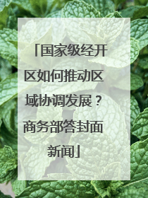 国家级经开区如何推动区域协调发展？商务部答封面新闻