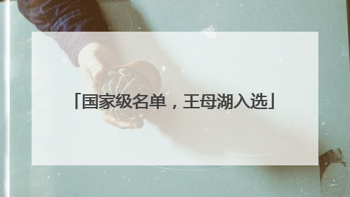 国家级名单，王母湖入选