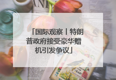 国际观察丨特朗普政府接受豪华赠机引发争议