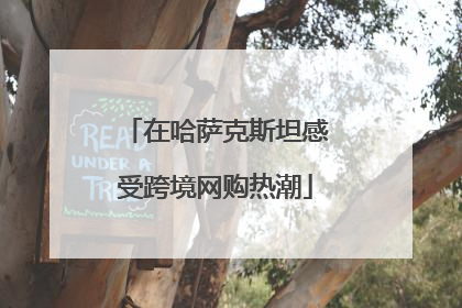 在哈萨克斯坦感受跨境网购热潮