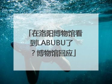 在洛阳博物馆看到LABUBU了？博物馆回应