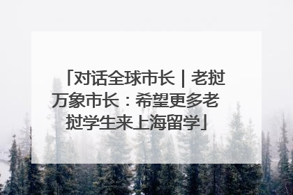 对话全球市长｜老挝万象市长：希望更多老挝学生来上海留学