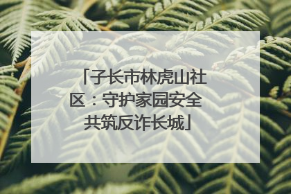 子长市林虎山社区：守护家园安全 共筑反诈长城