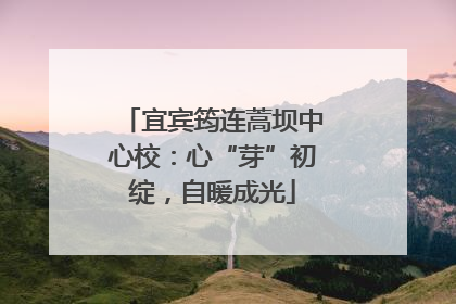 宜宾筠连蒿坝中心校：心“芽”初绽，自暖成光