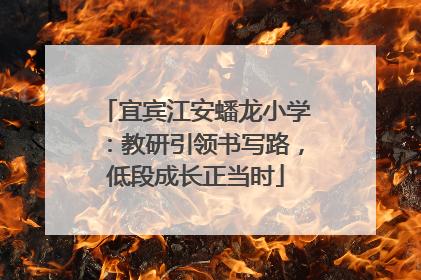 宜宾江安蟠龙小学：教研引领书写路，低段成长正当时