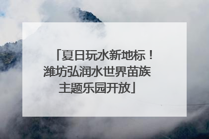 夏日玩水新地标！潍坊弘润水世界苗族主题乐园开放