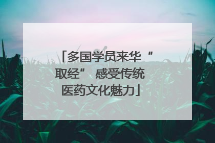 多国学员来华“取经” 感受传统医药文化魅力
