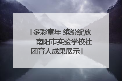 多彩童年 缤纷绽放——南阳市实验学校社团育人成果展示