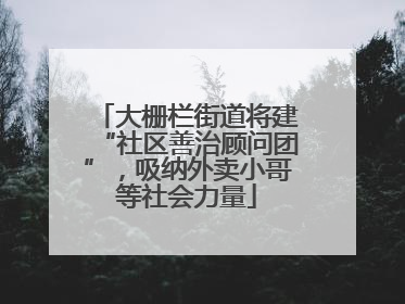 大栅栏街道将建“社区善治顾问团”，吸纳外卖小哥等社会力量