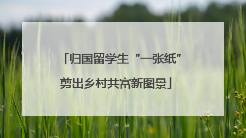 归国留学生“一张纸”剪出乡村共富新图景