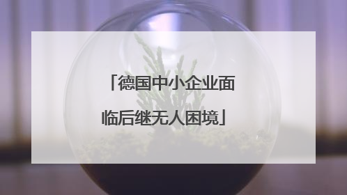 德国中小企业面临后继无人困境