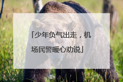 少年负气出走，机场民警暖心劝说