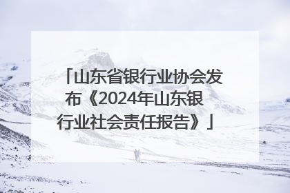 山东省银行业协会发布《2024年山东银行业社会责任报告》