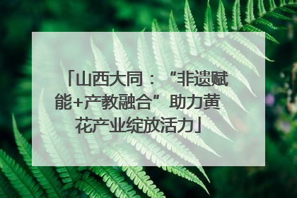 山西大同：“非遗赋能+产教融合”助力黄花产业绽放活力
