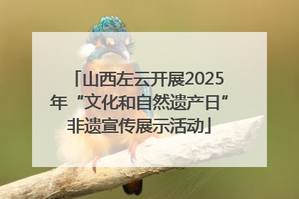 山西左云开展2025年“文化和自然遗产日”非遗宣传展示活动