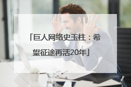 巨人网络史玉柱：希望征途再活20年