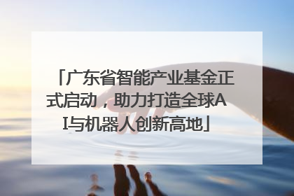 广东省智能产业基金正式启动，助力打造全球AI与机器人创新高地