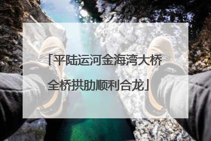 平陆运河金海湾大桥全桥拱肋顺利合龙