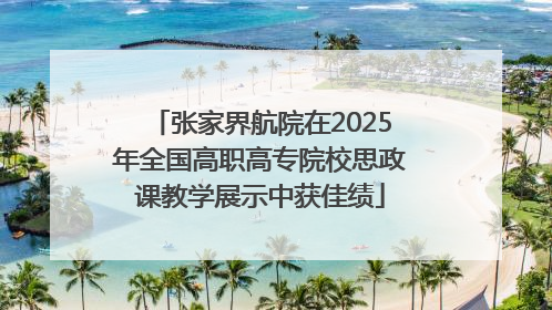 张家界航院在2025年全国高职高专院校思政课教学展示中获佳绩