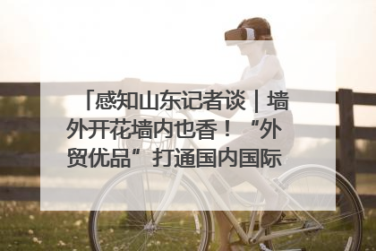 感知山东记者谈｜墙外开花墙内也香！“外贸优品”打通国内国际市场“旋转门”