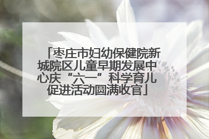 枣庄市妇幼保健院新城院区儿童早期发展中心庆“六一”科学育儿促进活动圆满收官