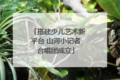 搭建少儿艺术新平台 山河小记者合唱团成立