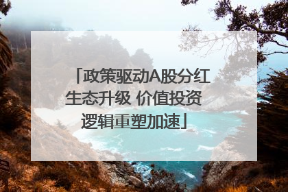政策驱动A股分红生态升级 价值投资逻辑重塑加速