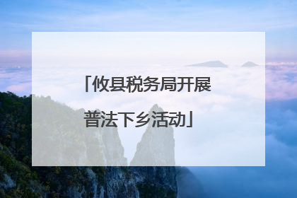攸县税务局开展普法下乡活动