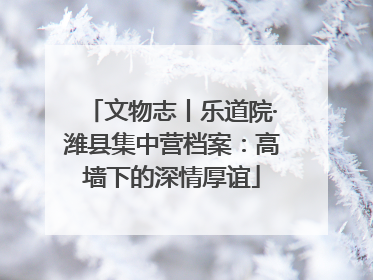 文物志丨乐道院·潍县集中营档案：高墙下的深情厚谊