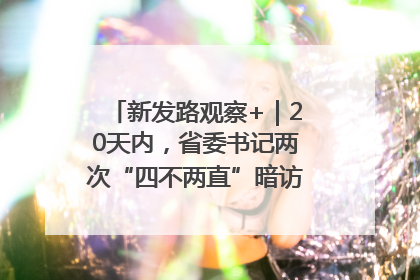 新发路观察+｜20天内，省委书记两次“四不两直”暗访，有何深意？