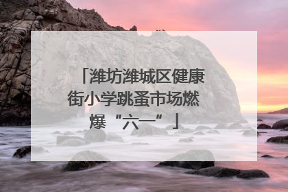 潍坊潍城区健康街小学跳蚤市场燃爆“六一”