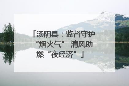 汤阴县：监督守护“烟火气” 清风助燃“夜经济”