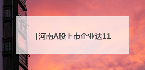 河南A股上市企业达111家 制造业占比超七成