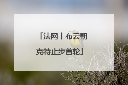 法网丨布云朝克特止步首轮