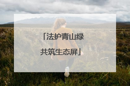 法护青山绿 共筑生态屏