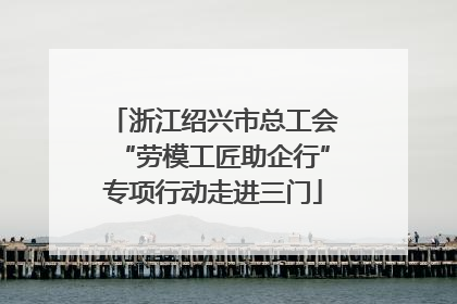 浙江绍兴市总工会“劳模工匠助企行”专项行动走进三门