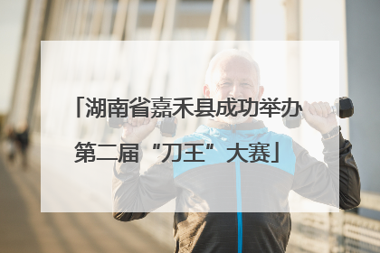 湖南省嘉禾县成功举办第二届“刀王”大赛