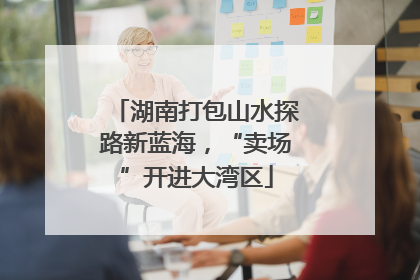 湖南打包山水探路新蓝海，“卖场”开进大湾区
