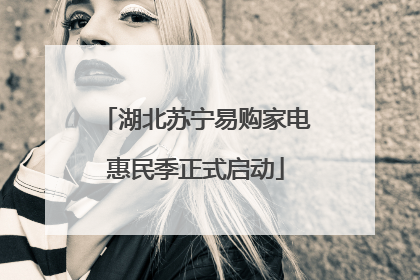 湖北苏宁易购家电惠民季正式启动