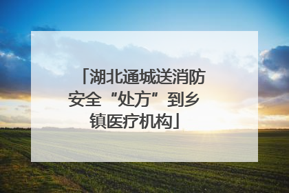 湖北通城送消防安全“处方”到乡镇医疗机构