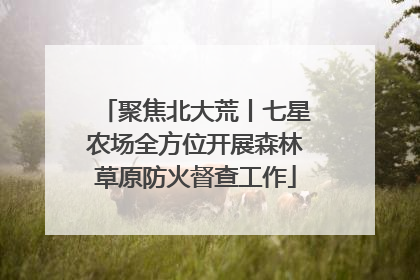 聚焦北大荒丨七星农场全方位开展森林草原防火督查工作