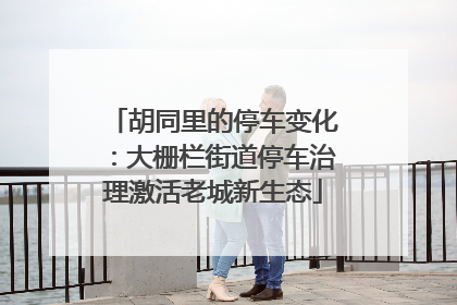 胡同里的停车变化：大栅栏街道停车治理激活老城新生态