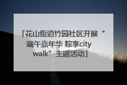 花山街道竹园社区开展“端午嘉年华 粽享city walk”主题活动