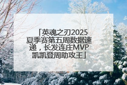 英魂之刃2025夏季赛第五周数据速递，长发连庄MVP凯凯登周助攻王