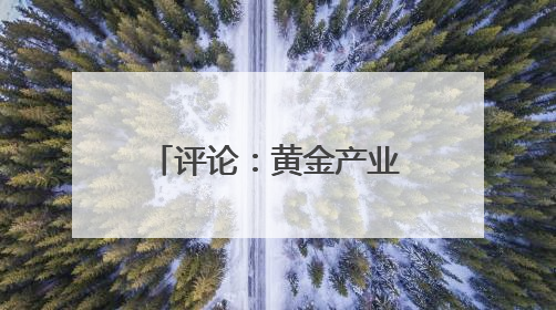 评论：黄金产业的迭代升级密码