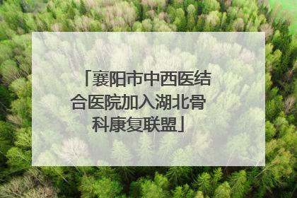襄阳市中西医结合医院加入湖北骨科康复联盟